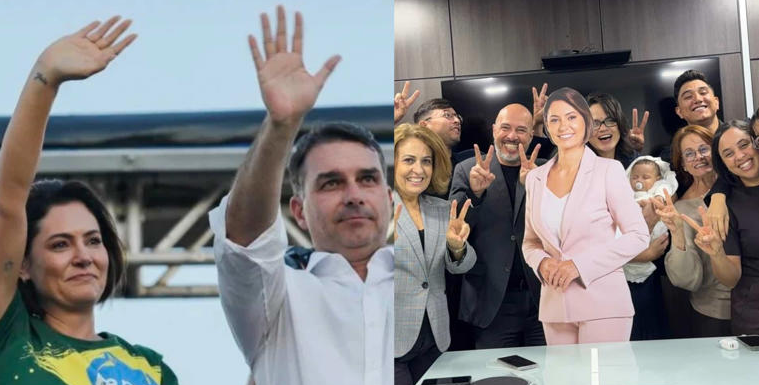 O real interesse de Michelle por trás da “trégua” com Flávio Bolsonaro
